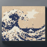 Plaque Photo Pixel Tsunami 8 bits Pixel Art<br><div class="desc">La Grande Vague au large de Kanagawa (神 奈 川 浪 裏) Vintage 8 Bits Pixel Tsunami Art. Globe Trotters se spécialise dans l'imagerie idiosyncratique du monde entier. Vous y trouverez des Cartes de Voeux,  Cartes Postales,  Posters,  Mousepads et plus encore.</div>