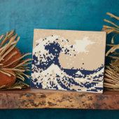 Plaque Photo Pixel Tsunami 8 bits Pixel Art (Côté)