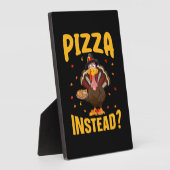 Plaque Photo Pizza Thanksgiving (Côté)