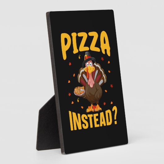 Plaque Photo Pizza Thanksgiving (Côté)