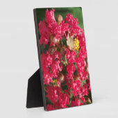Plaque Photo Plack avec Easel La Fleur de Myrte de Crêpe Rouge (Côté)