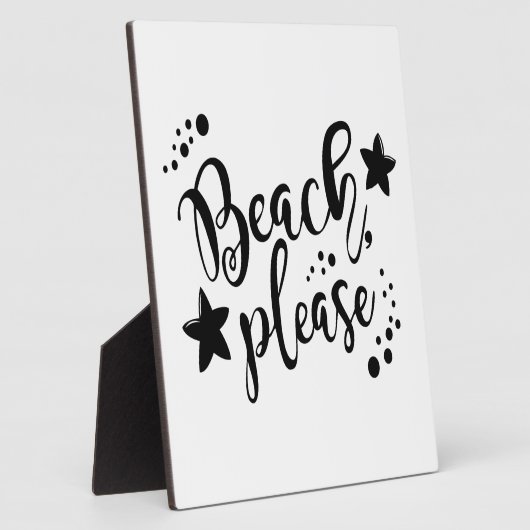 Plaque Photo Plage (Côté)