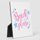 Plaque Photo Plage (Côté)