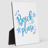 Plaque Photo Plage (Côté)