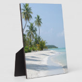 Plaque Photo Plage de sable blanc  (Côté)