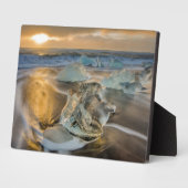 Plaque Photo Plage de sable noir | Jokulsarlon Sud Islande (Côté)