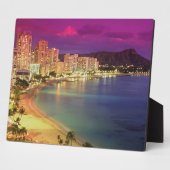 Plaque Photo Plage de Waikiki (Côté)