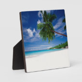 Plaque Photo Plage tropicale | Seychelles (Recto)