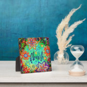 Plaque Photo Plaisir Whimsical Floral BoHo Flourish Easel (Insitu)