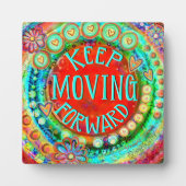 Plaque Photo Plaisirs Whimsical Continuer à avancer Inspirivity (Devant)