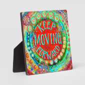 Plaque Photo Plaisirs Whimsical Continuer à avancer Inspirivity (Recto)