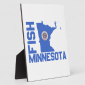 Plaque Photo Plan de l'État du Minnesota de Poisson (Côté)