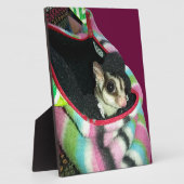 Plaque Photo Planeur à sucre portant un Casquette (Côté)