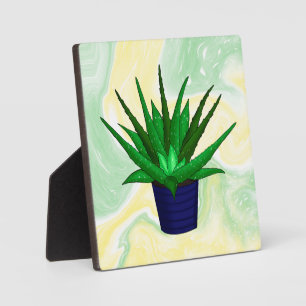 Plaque Photo Plante Aloe Vera
