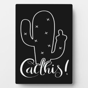 Plaque Photo Plante Cactus