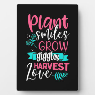 Plaque Photo Plante Sourires Grandir Rires Amour