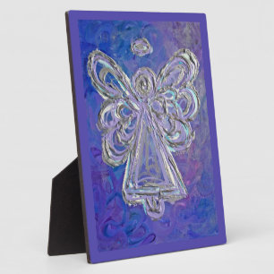 Plaque Photo Plaque-cadeau Guardian Purple Angel Peinture Art