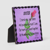 PLAQUE PHOTO PLAQUE-SOEUR (Recto)