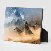 Plaque Photo Plaque-Wolves Art Décor (Côté)