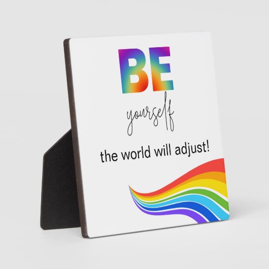 Plaque Photo Plate-forme de table Be Yself (Recto)