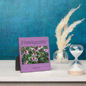 Plaque Photo Plate-forme de tableau avec fleurs violettes Pensé (Insitu)