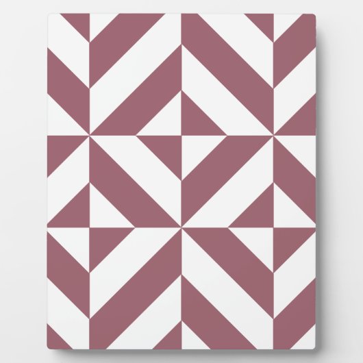 Plaque Photo Plum Geometric Deco Cube Pattern (Devant)