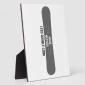 Plaque Photo Plus de méthode Moins de double liège (Côté)