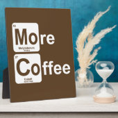 Plaque Photo Plus de tableau périodique du café (Côté)