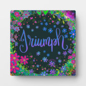 Plaque Photo Plutôt Floral Triumph Inspirivity Inspirant (Devant)