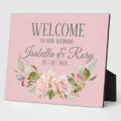 Plaque Photo Plutôt Pale Violet Rose rose Roses Mariage Tableto (Côté)