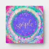 Plaque Photo Plutôt Simple Floral Whimsical Inspirationnel (Devant)