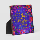 Plaque Photo Plutôt violet si vous voulez voler l'inspiritisme (Recto)