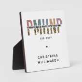 Plaque Photo PMHNP Empreinte de léopard Psychiatrie Santé menta (Recto)