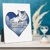 Plaque Photo Poème Coeur d'Oiseau (Côté)