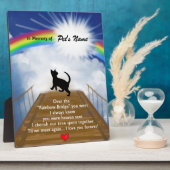 Plaque Photo Poème commémoratif de Rainbow Bridge pour chats (Côté)