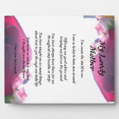 Plaque Photo Poème de la mère (Devant)