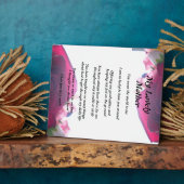 Plaque Photo Poème de la mère (Côté)