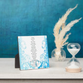 Plaque Photo Poème de naissance de Joy (Insitu)