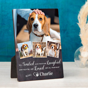 Plaque Photo Poème de souvenir personnalisé pour animaux de com