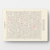 Plaque Photo Poème Inspirateur Desiderata (Devant)