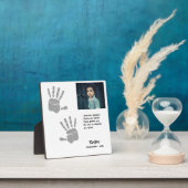 Plaque Photo Poème pour maman empreinte manuscrite Premier jour (Insitu)