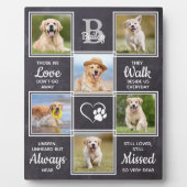 Plaque Photo Poète Mémorial Chien Keepsaké Sympathie Citation P (Devant)