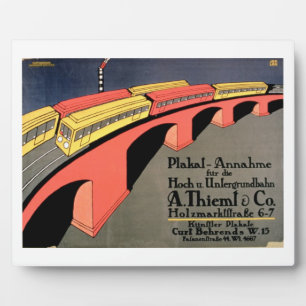 Plaque Photo 'Point de collecte pour le chemin de fer terrestre