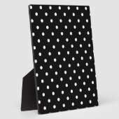 Plaque Photo Point Polka Noir Et Blanc (Côté)