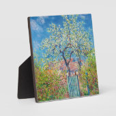 Plaque Photo Poirier en fleurs, Monet (Recto)