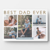 Plaque Photo Poison pour papa | Best Papa Ever Photo Collage (Devant)