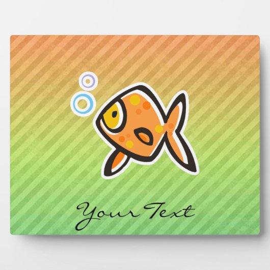 Plaque Photo Poisson d'or (Devant)