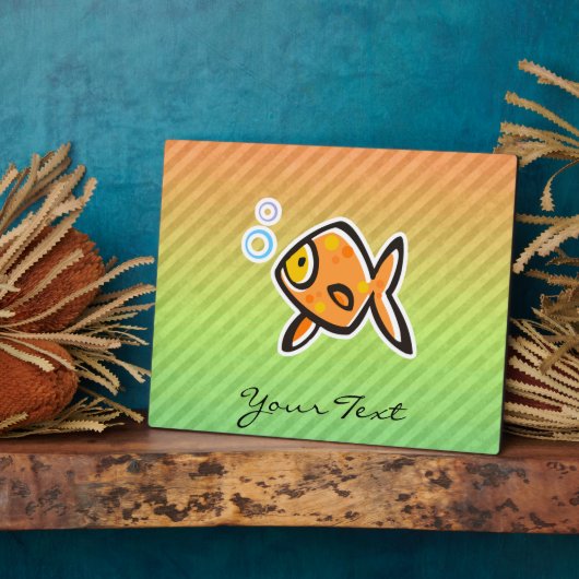 Plaque Photo Poisson d'or (Côté)