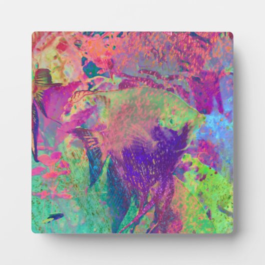 Plaque Photo Poisson psychédélique (Devant)