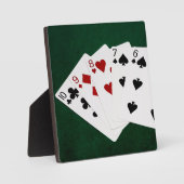 Plaque Photo Poker Hands - Droite - Dix À Six (Recto)
